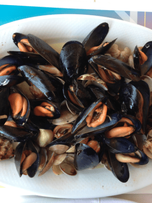 a close up of a plate of food
