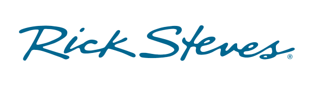 Blue cursive text reading 'Rick Steves'.